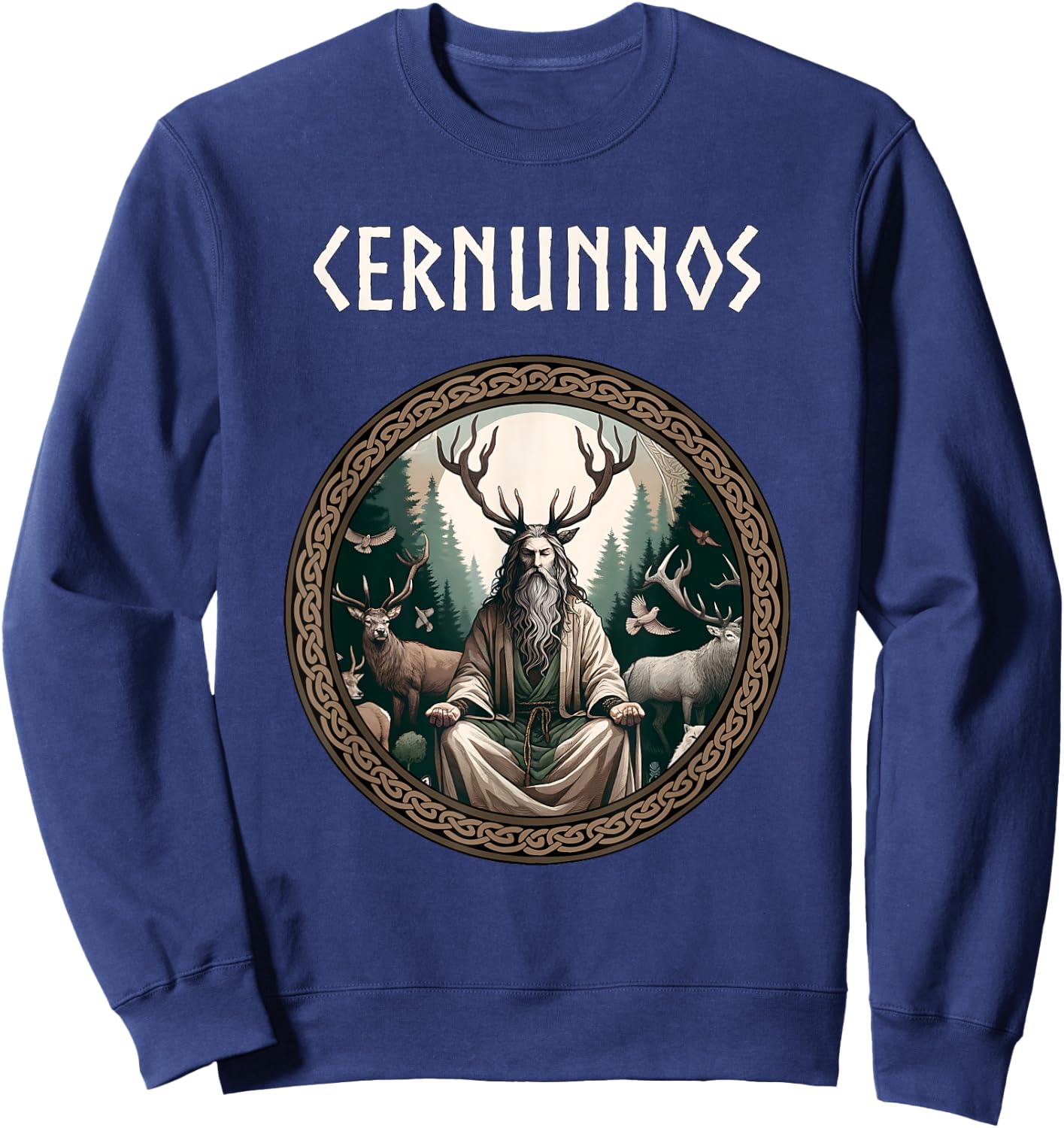 Cernunnos Celtic God of the Wilds Celtic Mythology Sweatshirt - Sweatshirt | Navy