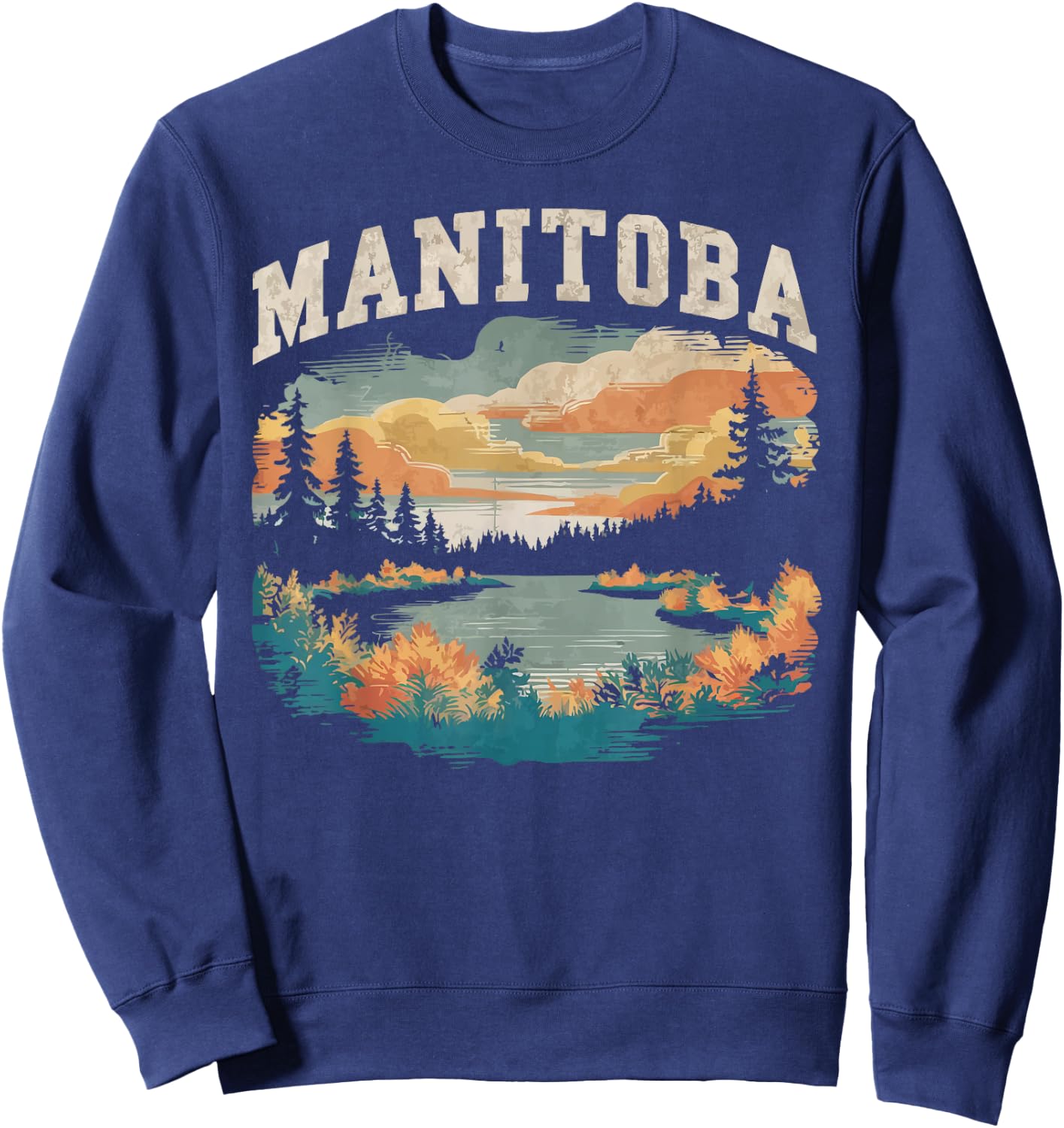 Winnipeg Manitoba Canadian Travel Vacation I Love Canada Sweatshirt - Sweatshirt | Navy