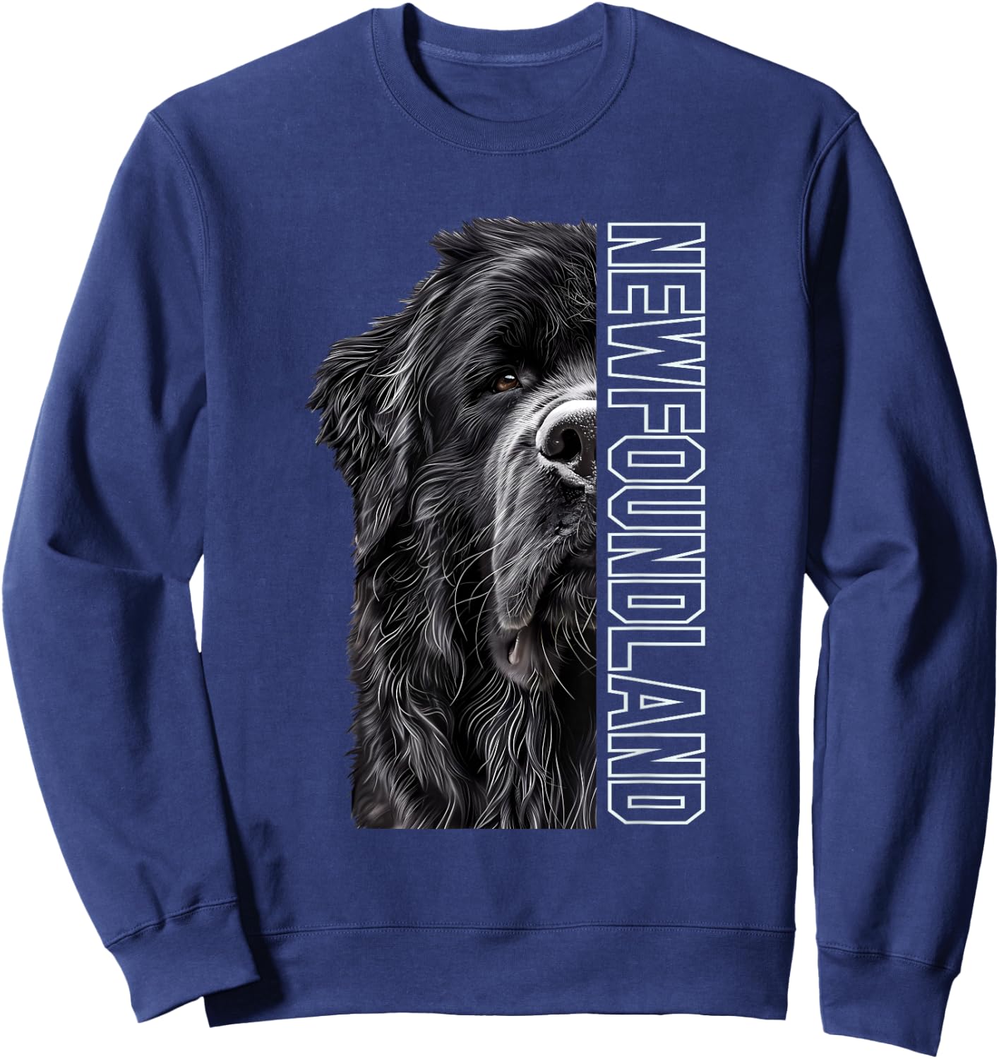Newfoundland , Small, Black Sweatshirt - Sweatshirt | Navy