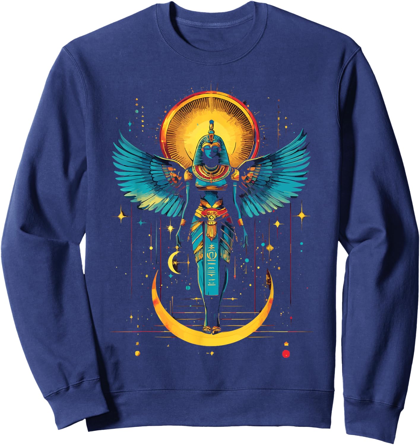 Thoth Egyptian God Egyptian Mythology Pyramid Ancient Egypt Sweatshirt - Sweatshirt | Navy