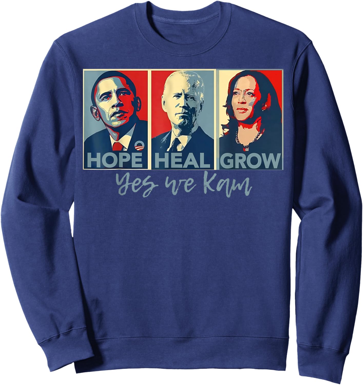 Hope Heal Grow Yes We Kam Sweatshirt - Sweatshirt | Navy