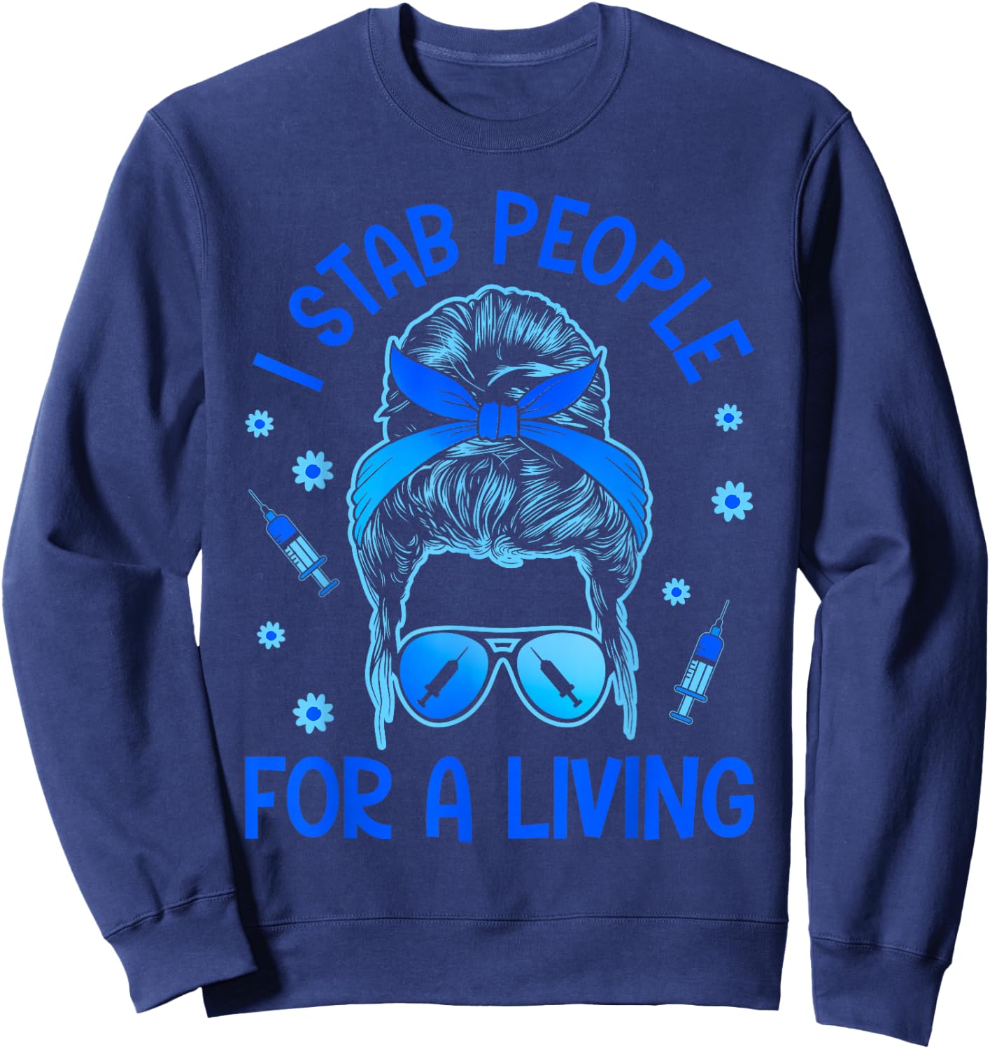 Phlebotomy Technician Phlebotomist Women Sweatshirt - Sweatshirt | Navy