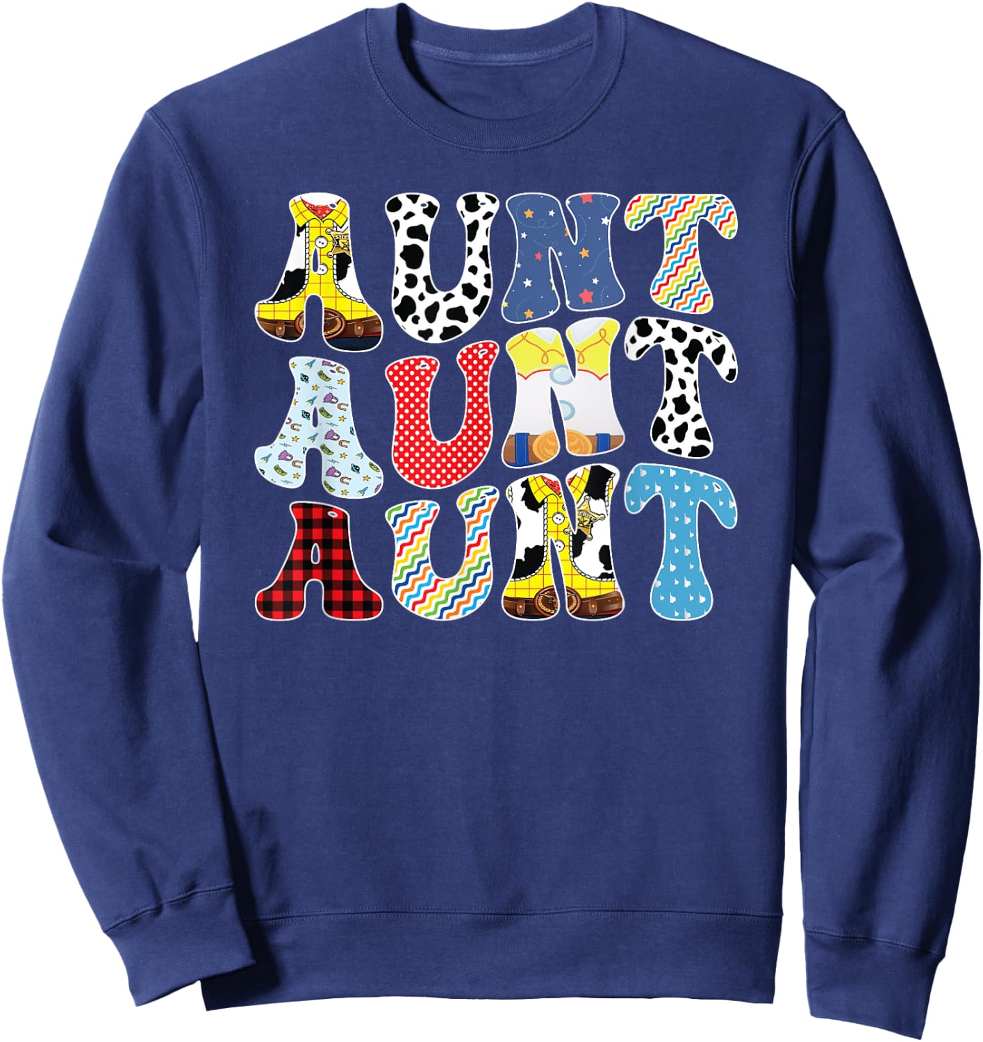 Toy Funny Aunt Story Boys Mom Mother's Day Sweatshirt - Sweatshirt | Navy