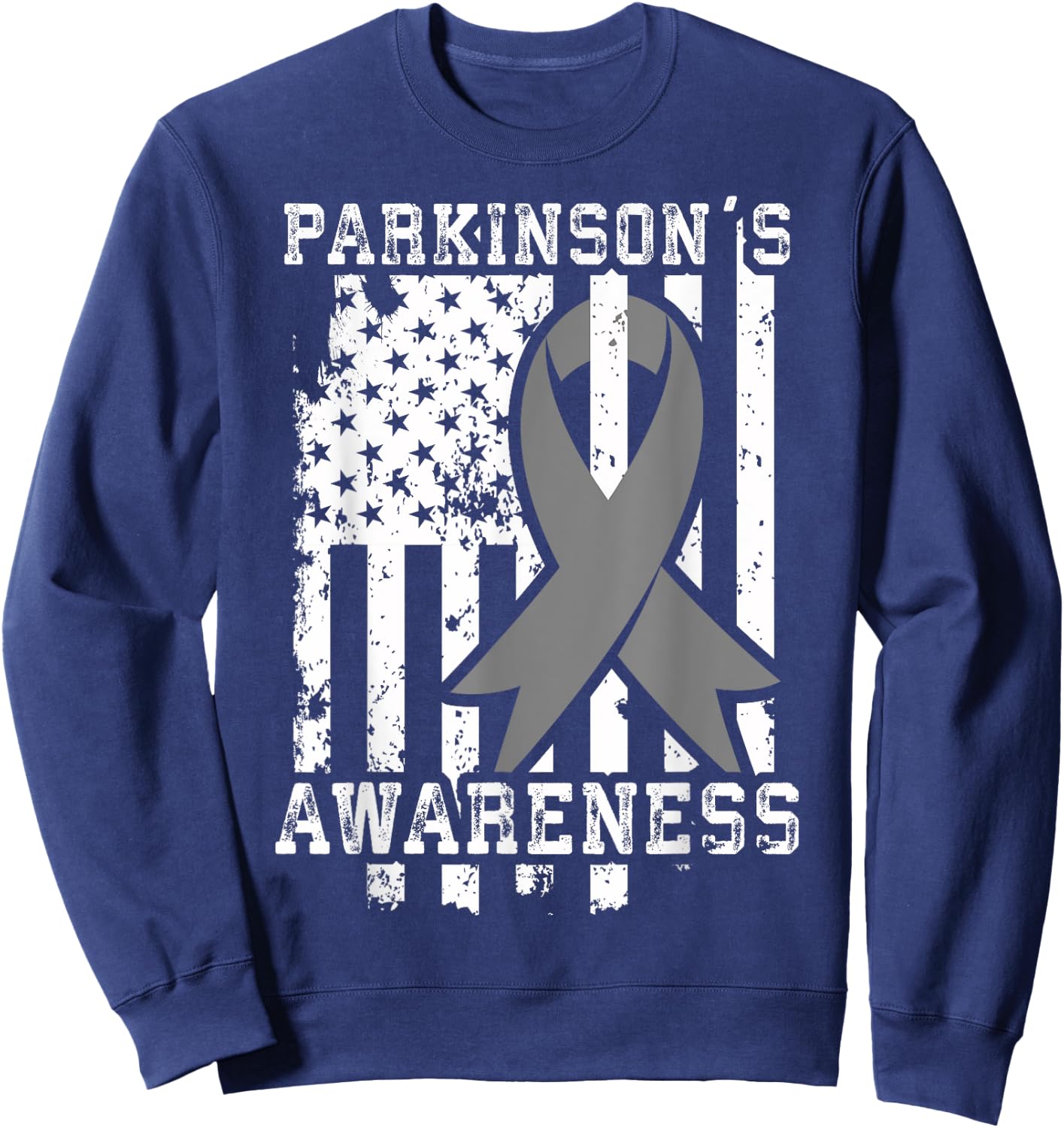 Parkinson's Disease Awareness T Shirt - Gift PD Patients Sweatshirt - Sweatshirt | Navy