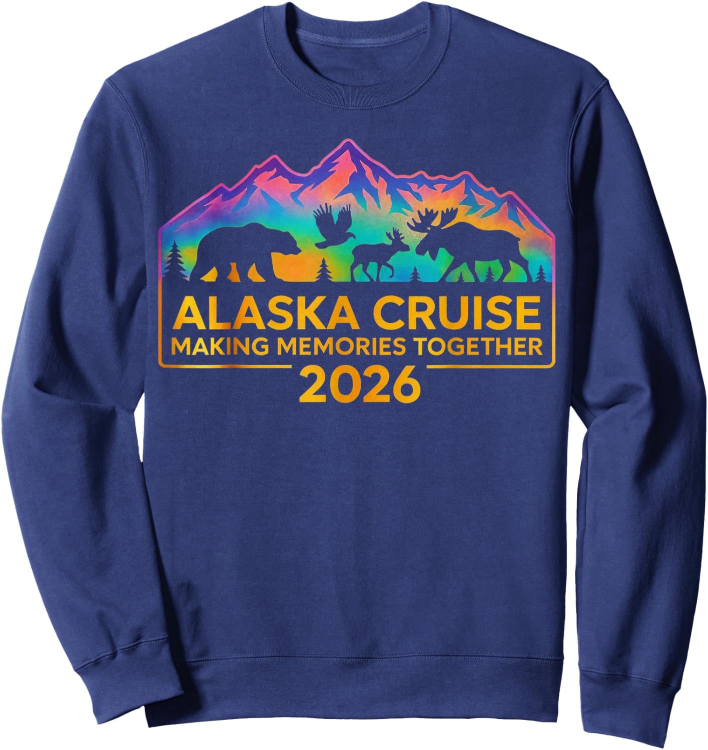 Matching Family Friends and Group Alaskan Alaska Cruise 2026 Sweatshirt - Sweatshirt | Navy