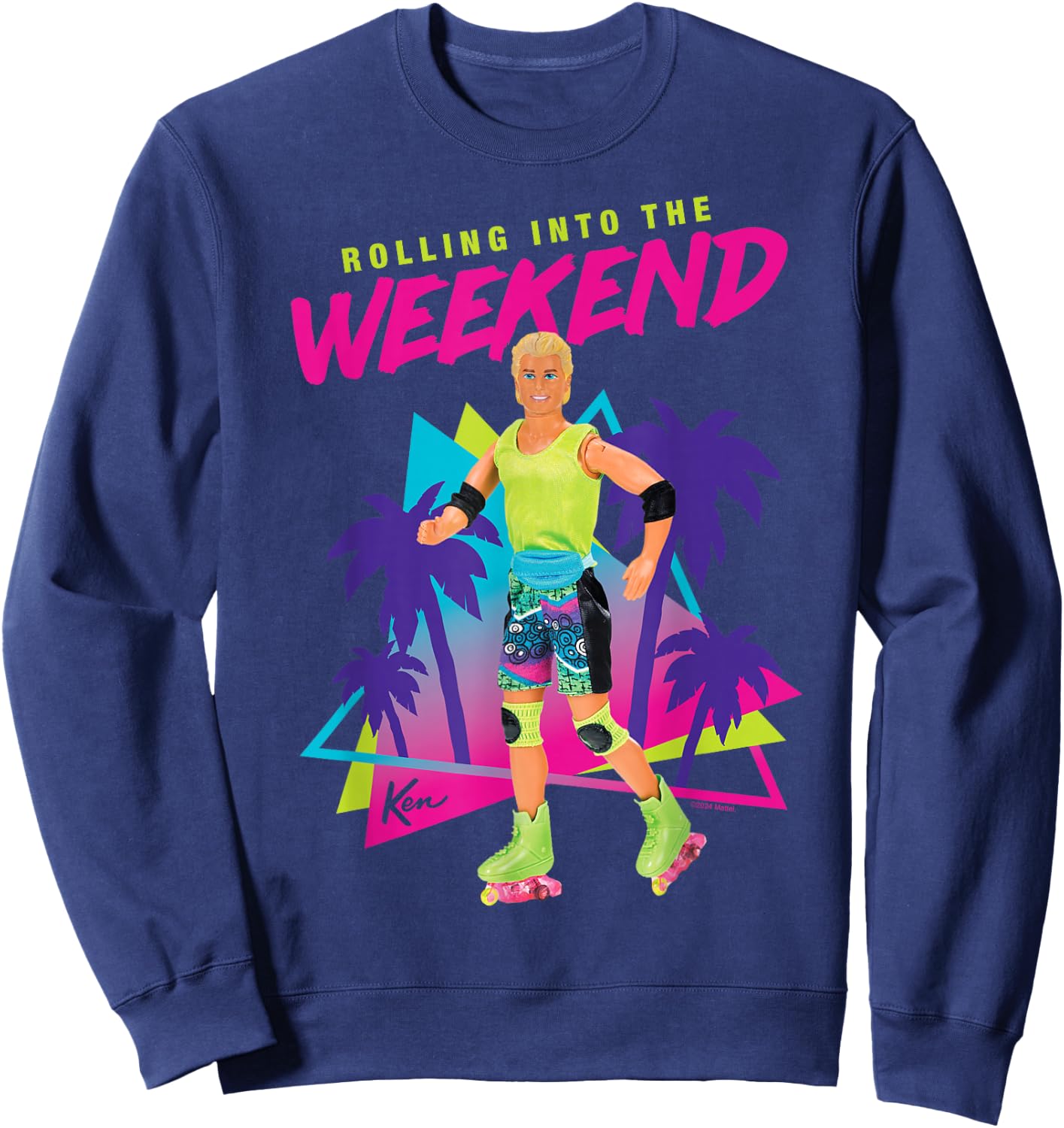 Barbie - Ken Rolls into Inline Skating Weekend Sweatshirt - Sweatshirt | Navy