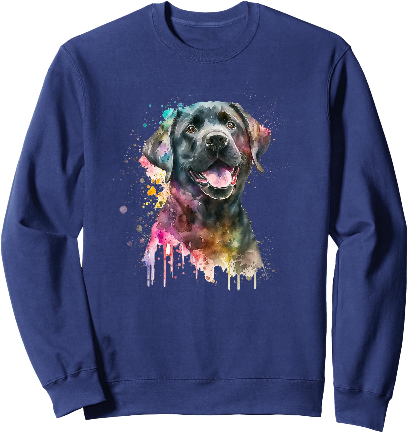 Cute Black Lab Black Labrador Retriever Puppy Dog Mom Animal Women Kids Sweatshirt - Sweatshirt | Navy