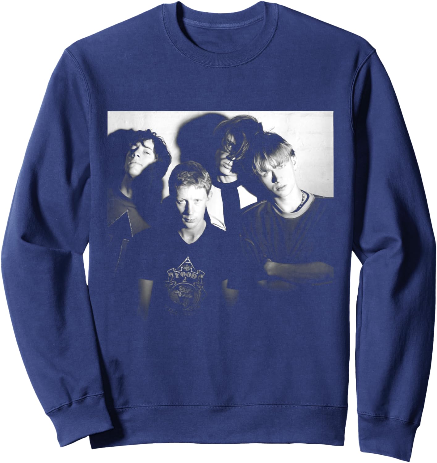 Blur Band Portrait By Simon Fowler Sweatshirt - Sweatshirt | Navy