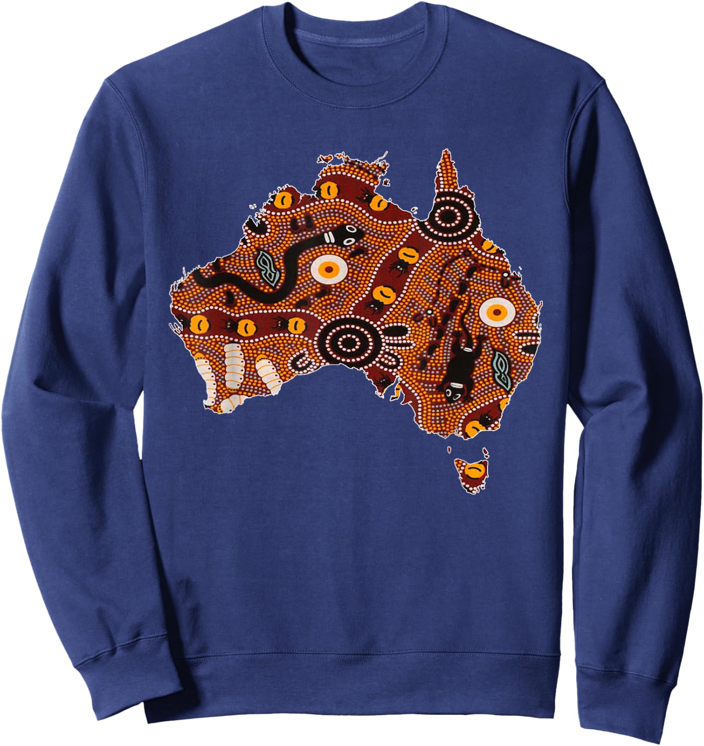 Aboriginal Flag Australia Souvenir Proud Native Aussie Gifts Small Sweatshirt - Sweatshirt | Navy
