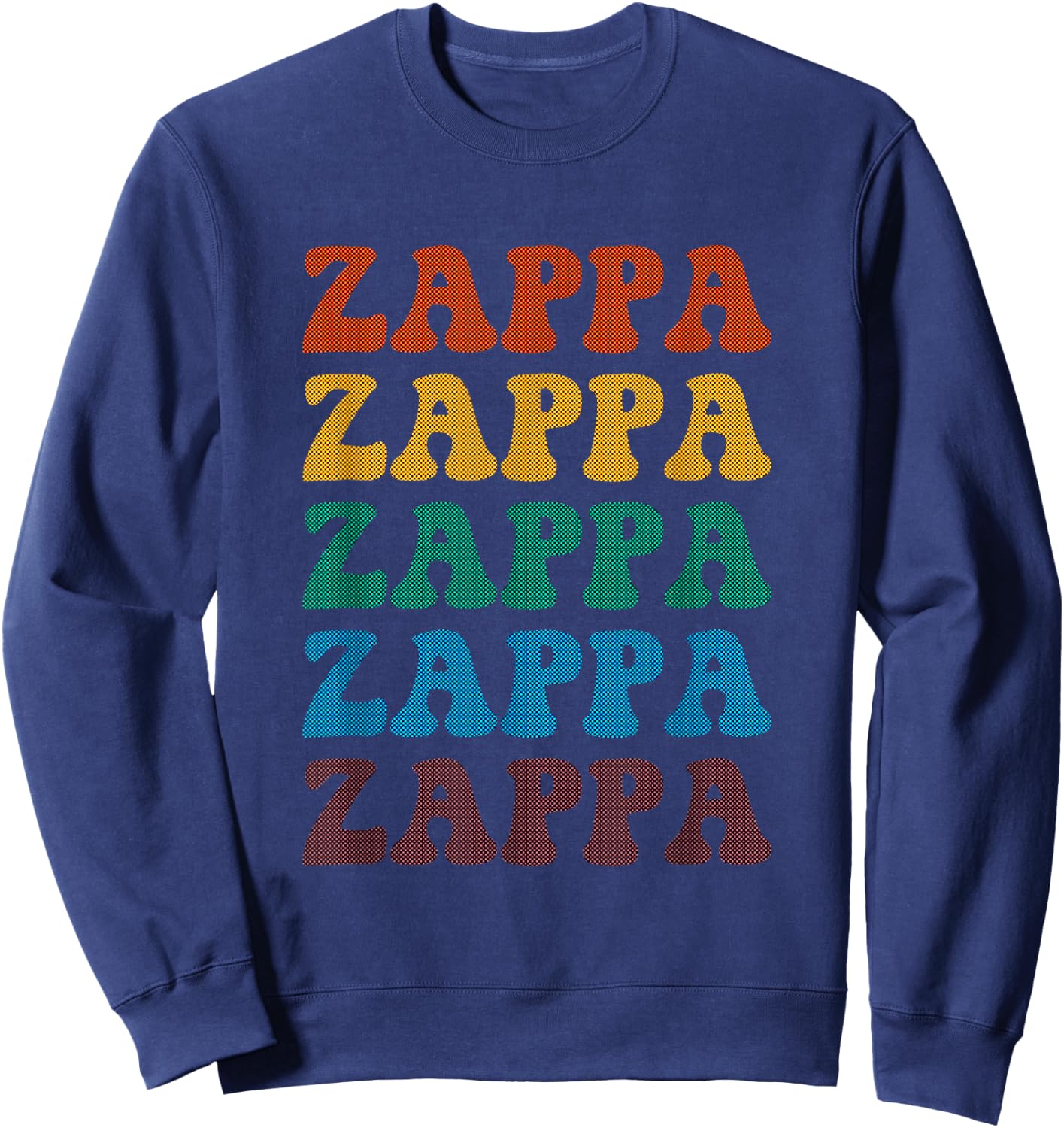 Halftone Zappa Sweatshirt - Sweatshirt | Navy