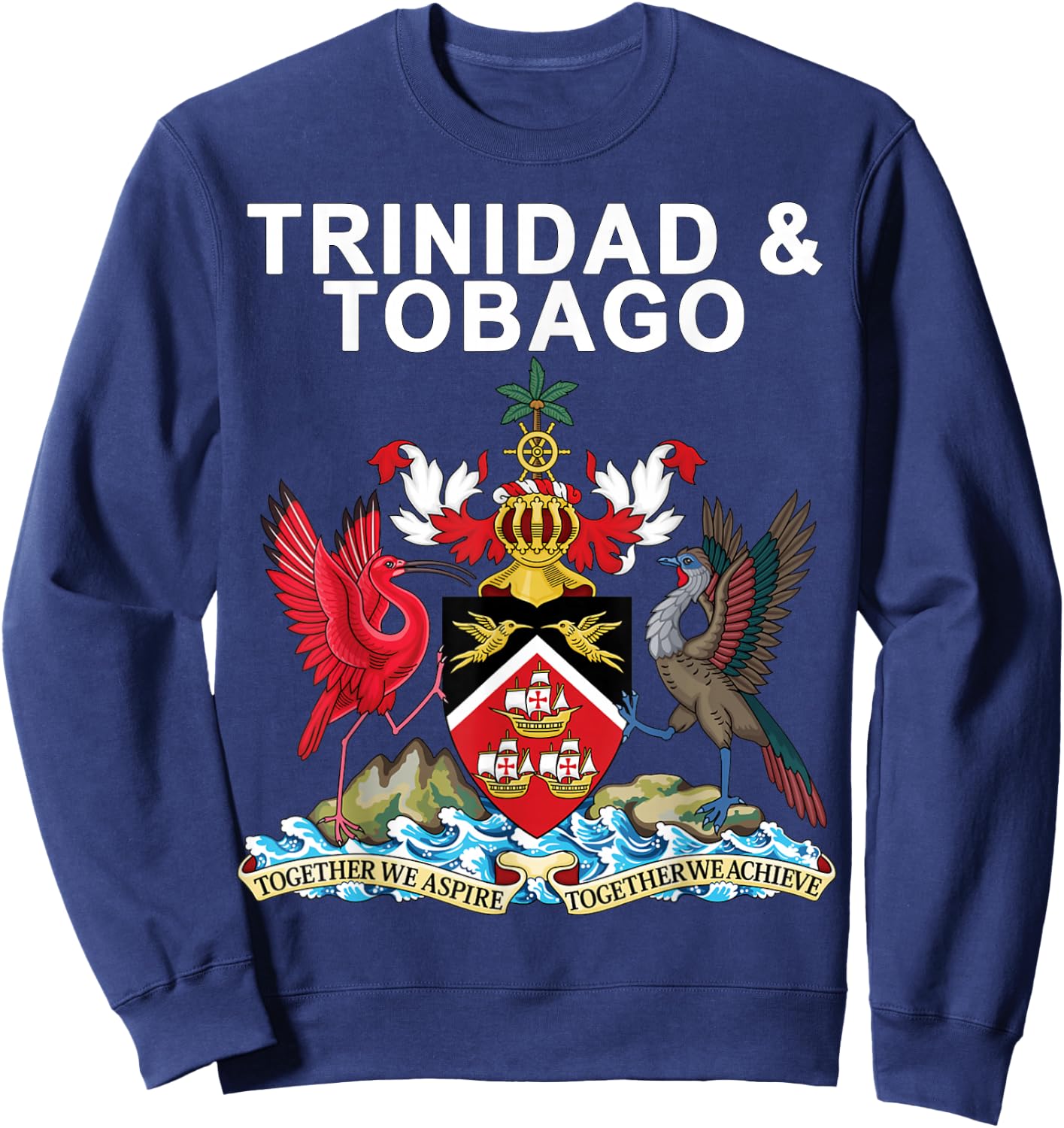 Trinidad and Tobago Crest Sweatshirt - Sweatshirt | Navy