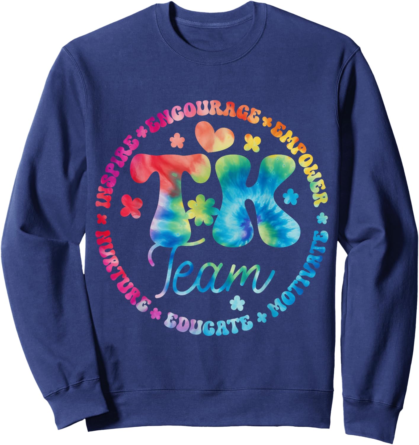 TK Team Transitional-Kindergarten Back To School Teacher Sweatshirt - Sweatshirt | Navy