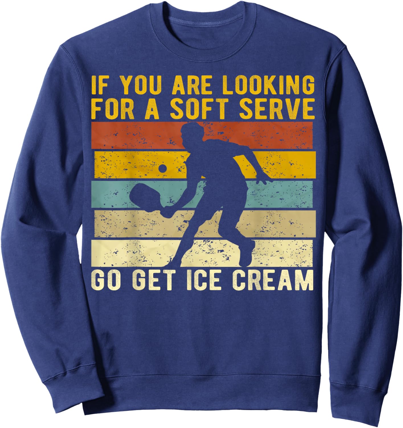 Funny Pickleball Player Paddleball Lover Men Boys Sweatshirt - Sweatshirt | Navy