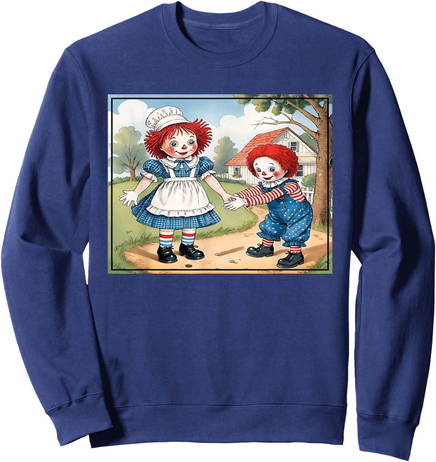 Raggedy Ann & Andy on The Farm Sweatshirt - Sweatshirt | Navy