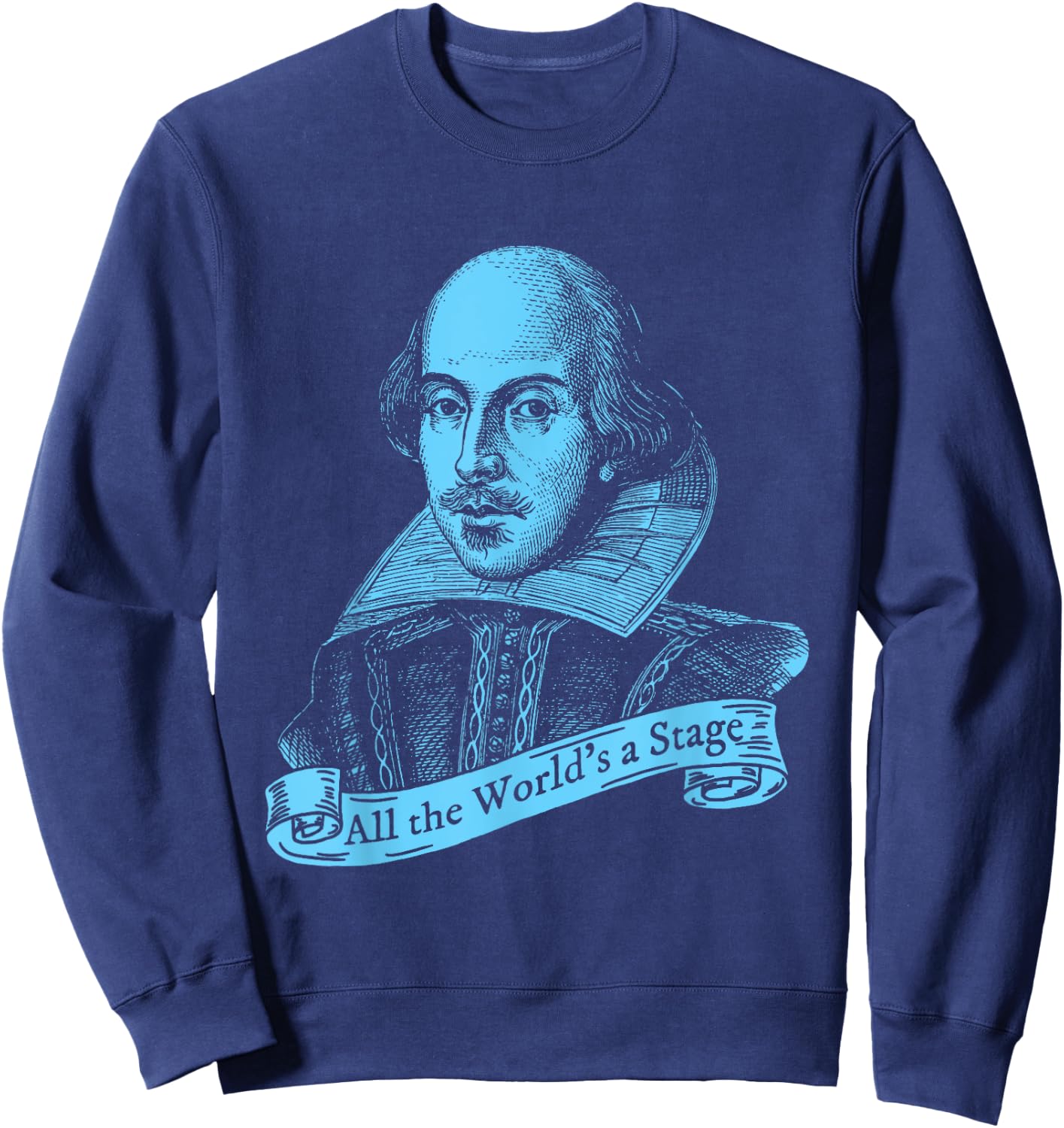 Shakespeare All the World's a Stage Thespian Sweatshirt - Sweatshirt | Navy
