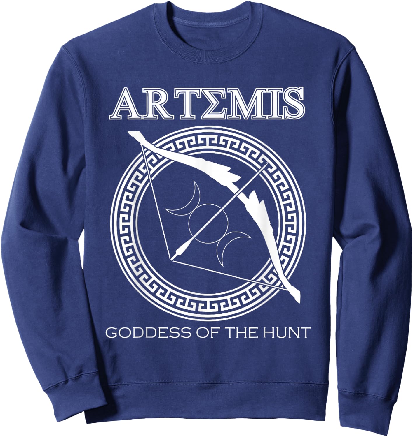 Artemis Goddess of the Hunt Ancient Greek Mythologist Sweatshirt - Sweatshirt | Navy