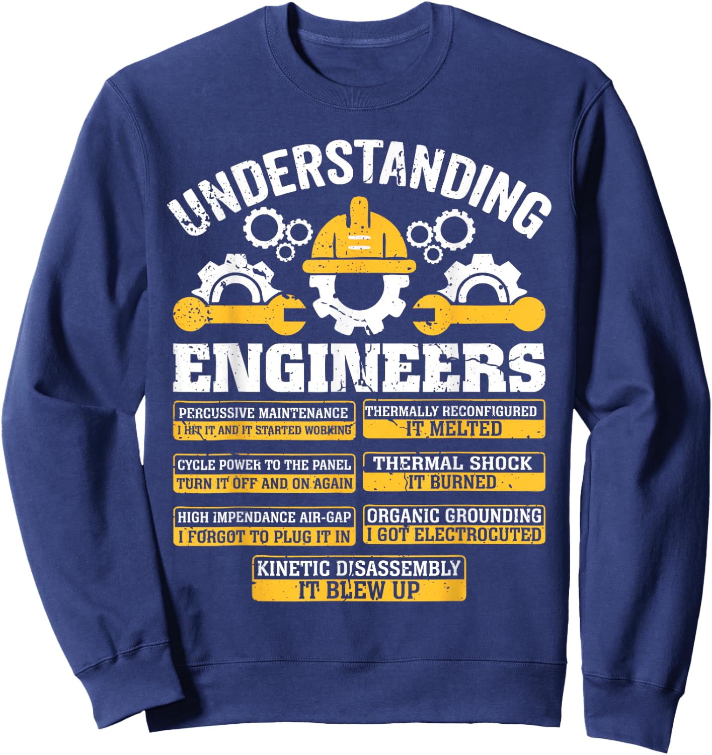 Funny Engineer Shirt Women Mechanical Engineering Sweatshirt - Sweatshirt | Navy