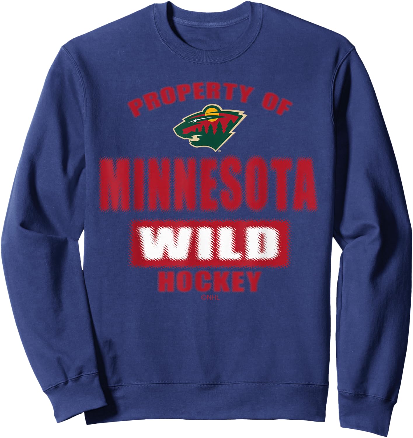 Minnesota Wild Property Black NHL Officially Licensed Sweatshirt - Sweatshirt | Navy