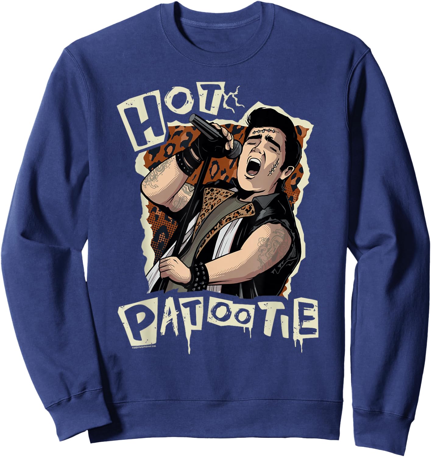 Rocky Horror Show Eddie Hot Patootie Sweatshirt - Sweatshirt | Navy