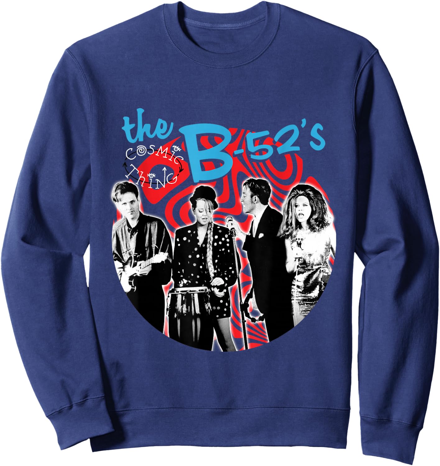 The B-52s - Cosmic Thing Swirl Sweatshirt - Sweatshirt | Navy