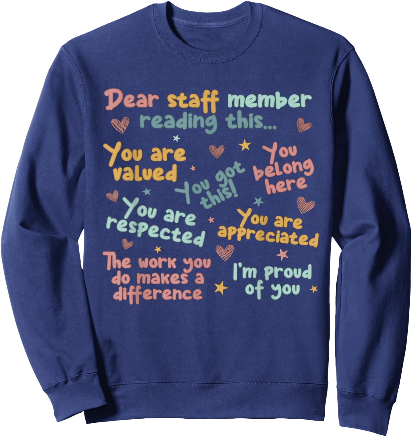 Admin Team Dream Team School Staff Teacher Back To School Men Women Sweatshirt - Sweatshirt | Navy