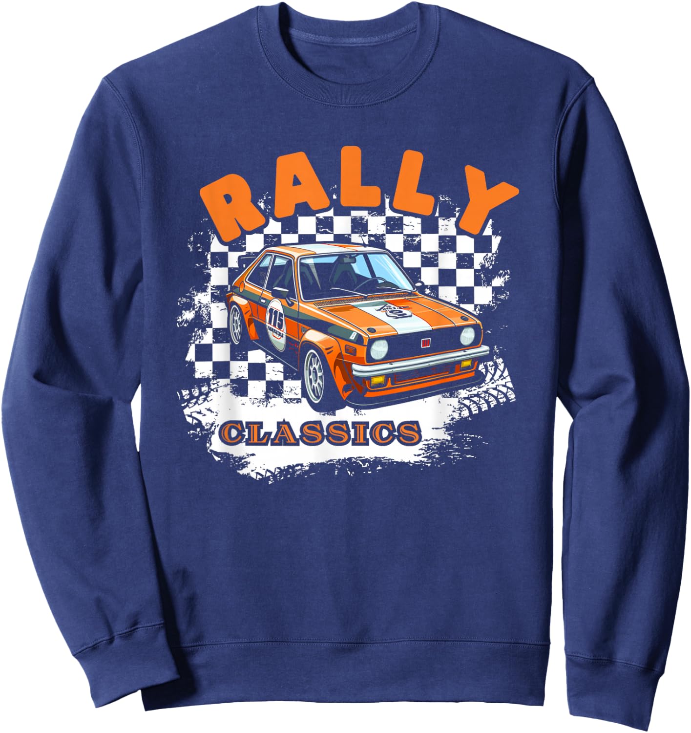 Rally Classics Shirt Car Racing Motorsport Rally Sport Sweatshirt - Sweatshirt | Navy