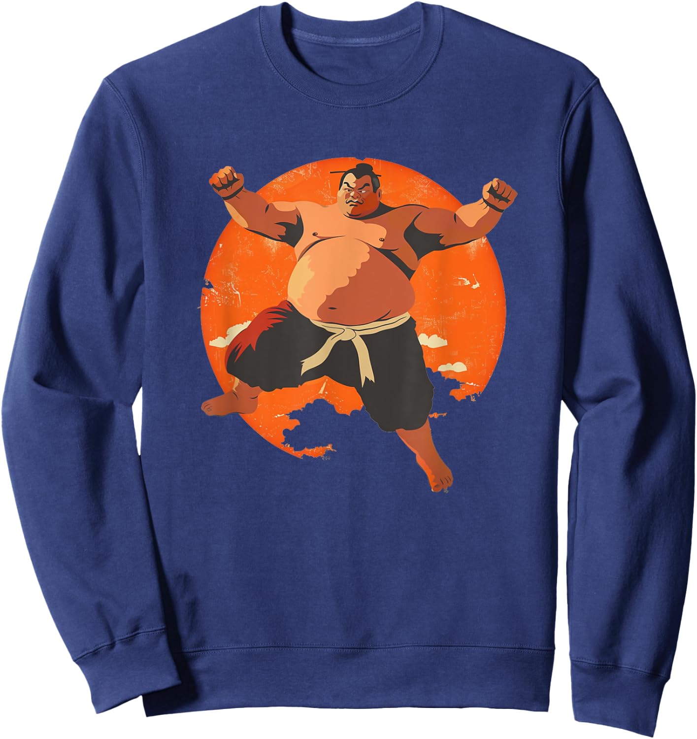 Awesome Sumo Costume for Japanese Sumo Lovers Sweatshirt - Sweatshirt | Navy