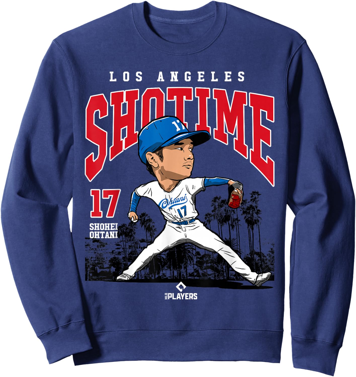 Shohei Ohtani | Los Angeles Baseball MLB Player | MLBOHT3005 Sweatshirt - Sweatshirt | Navy
