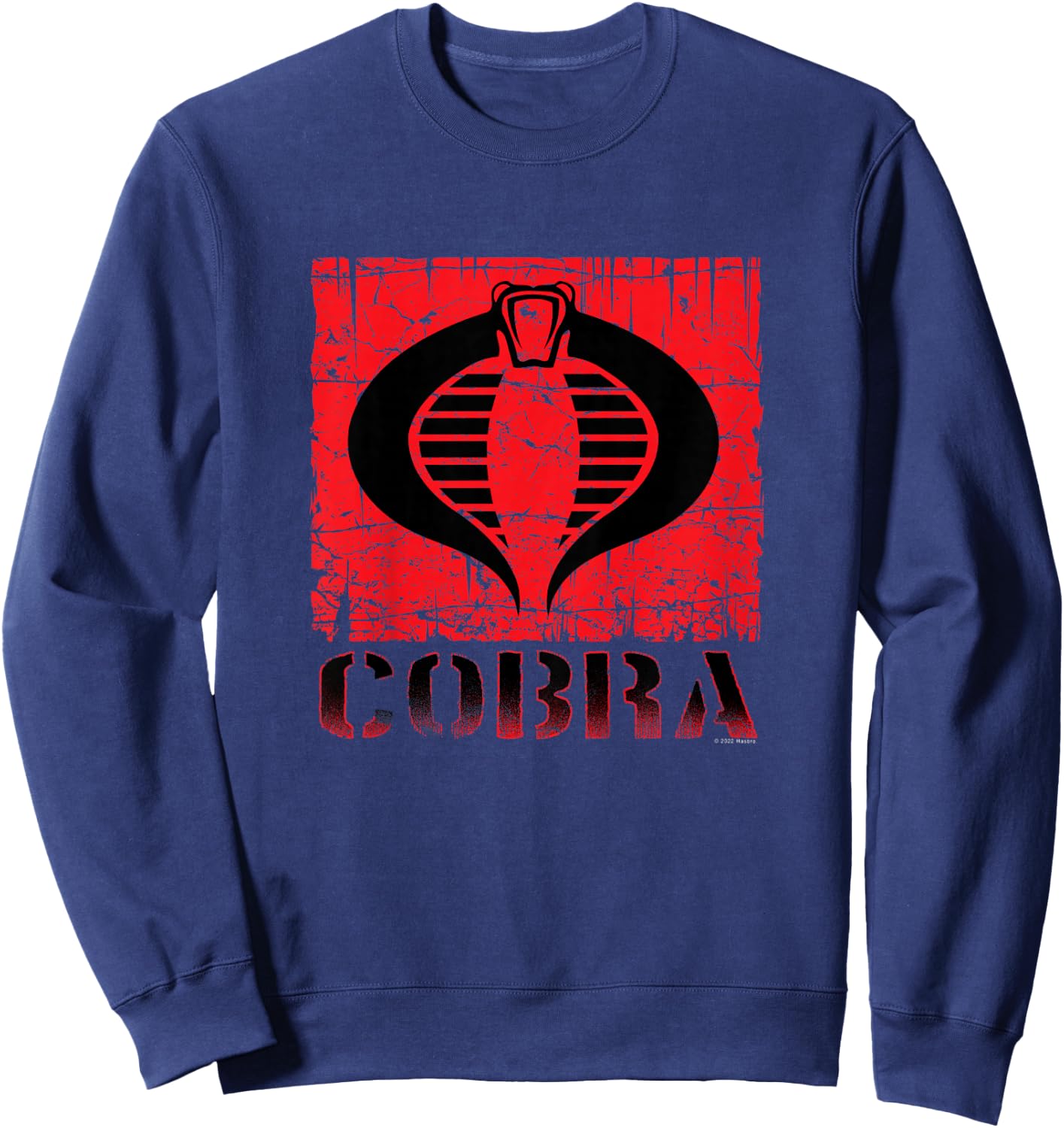 Kids G.I. Joe A Real American Hero Cobra Command Distressed Logo Sweatshirt - Sweatshirt | Navy