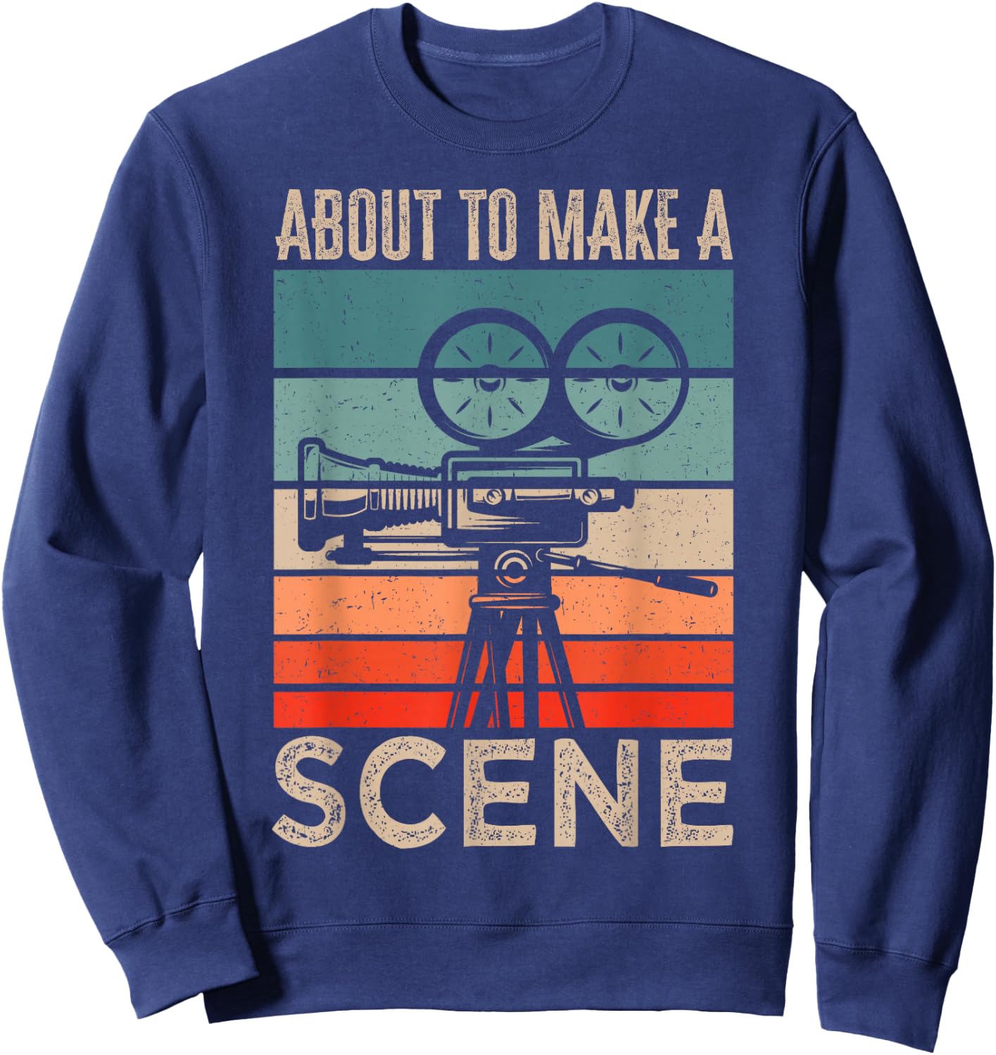 Cinematographer Editor Short Film Writers Movie Maker Sweatshirt - Sweatshirt | Navy