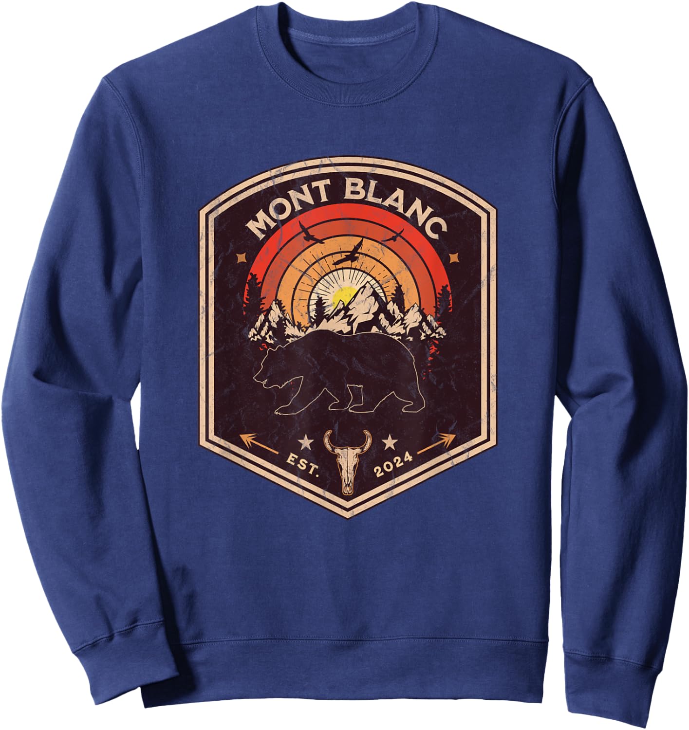 Mont Blanc Souvenir / Mont Blanc Sweatshirt - Sweatshirt | Navy