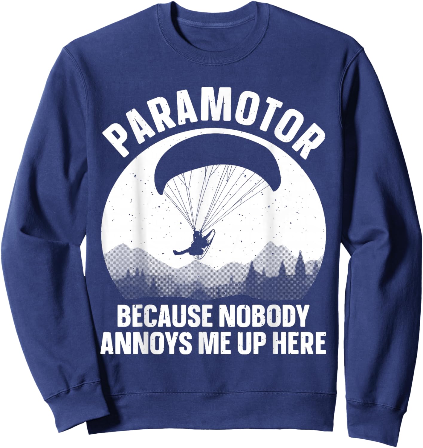 Cool Paramotor Art Women Paragliding Lover Paramotor Sweatshirt - Sweatshirt | Navy