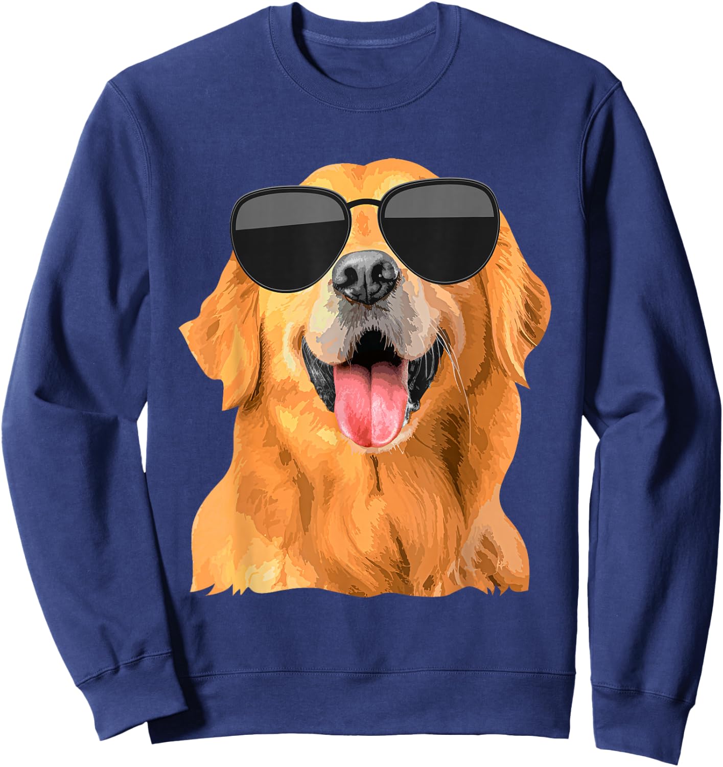 Golden Retriever Design Women Golden Retriever Lover Sweatshirt - Sweatshirt | Navy