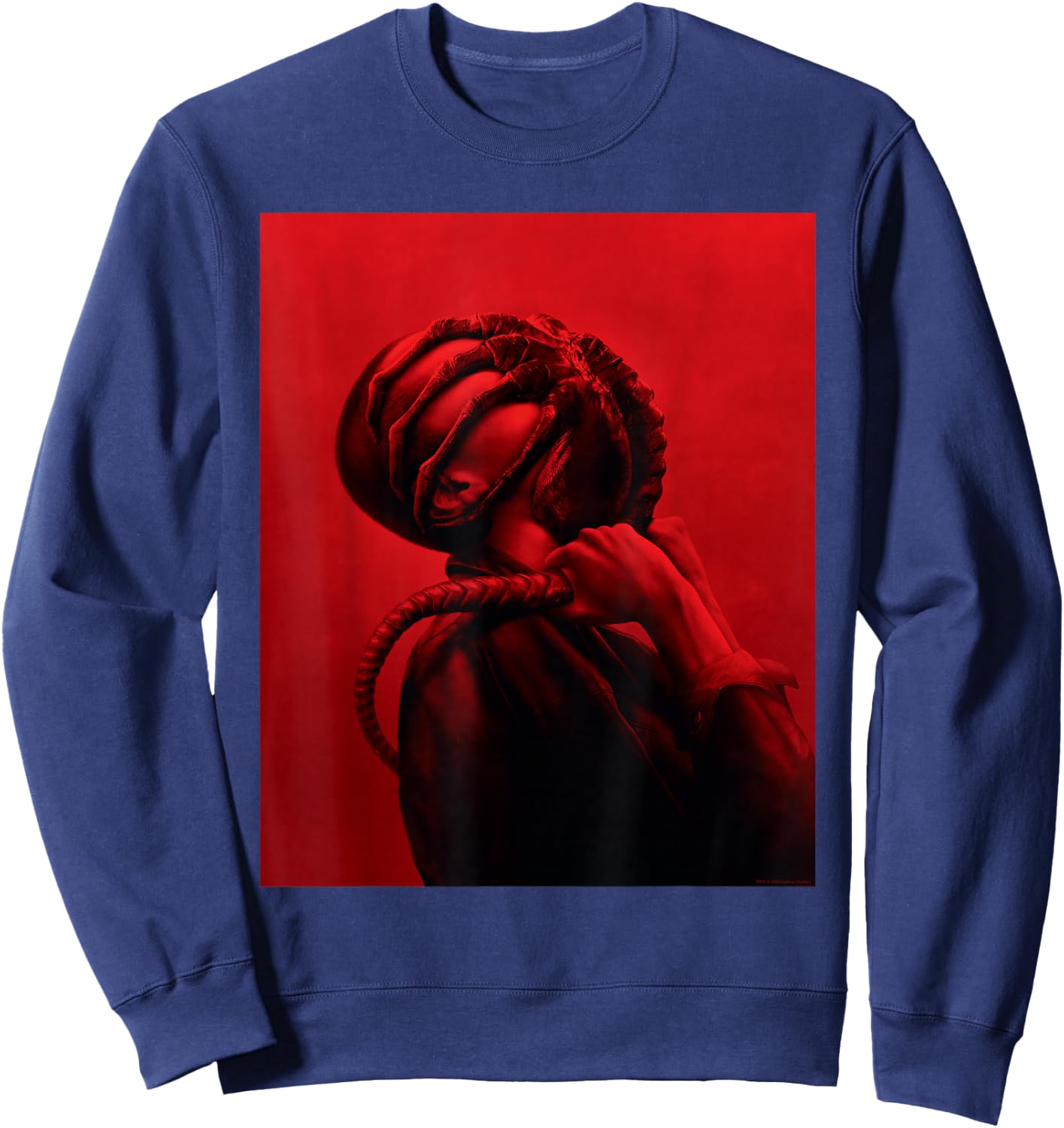 20th Century Studios Alien: Romulus Xenomorph Facehugger Attack Official Poster , Small, Black Sweatshirt - Sweatshirt | Navy