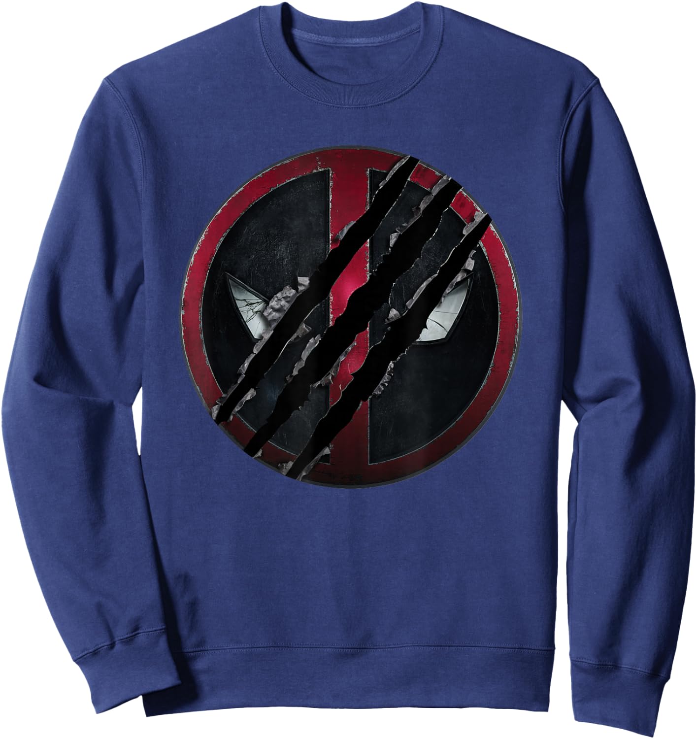 Marvel Studios Deadpool & Wolverine Claws Slashed Icon Sweatshirt - Sweatshirt | Navy