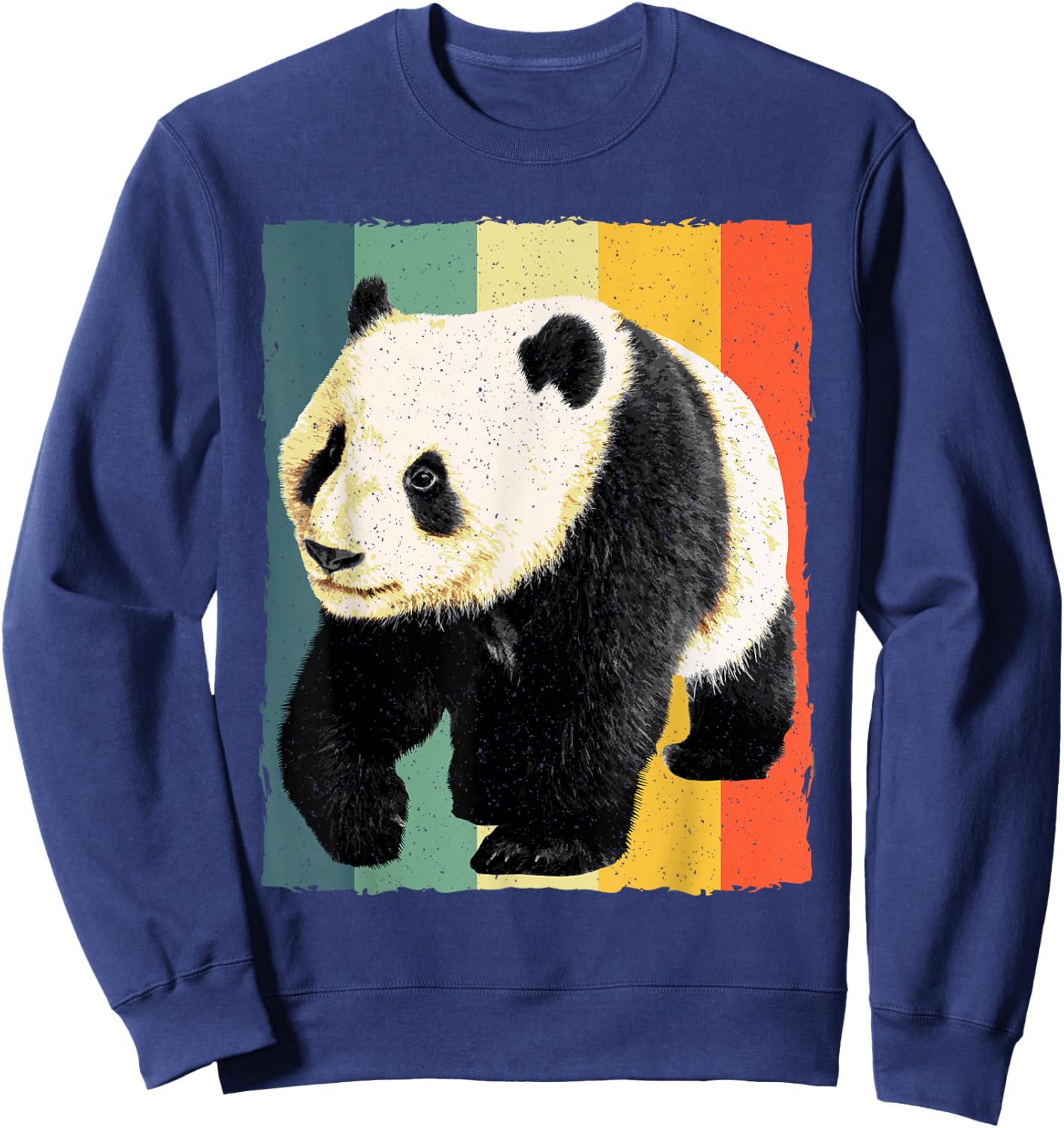 Panda Design Women Kids Giant Panda Bear Lover Panda Sweatshirt - Sweatshirt | Navy
