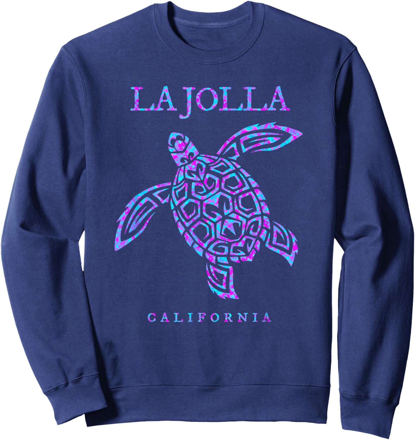 La Jolla California Sea Turtle Beach Vacation Sweatshirt - Sweatshirt | Navy