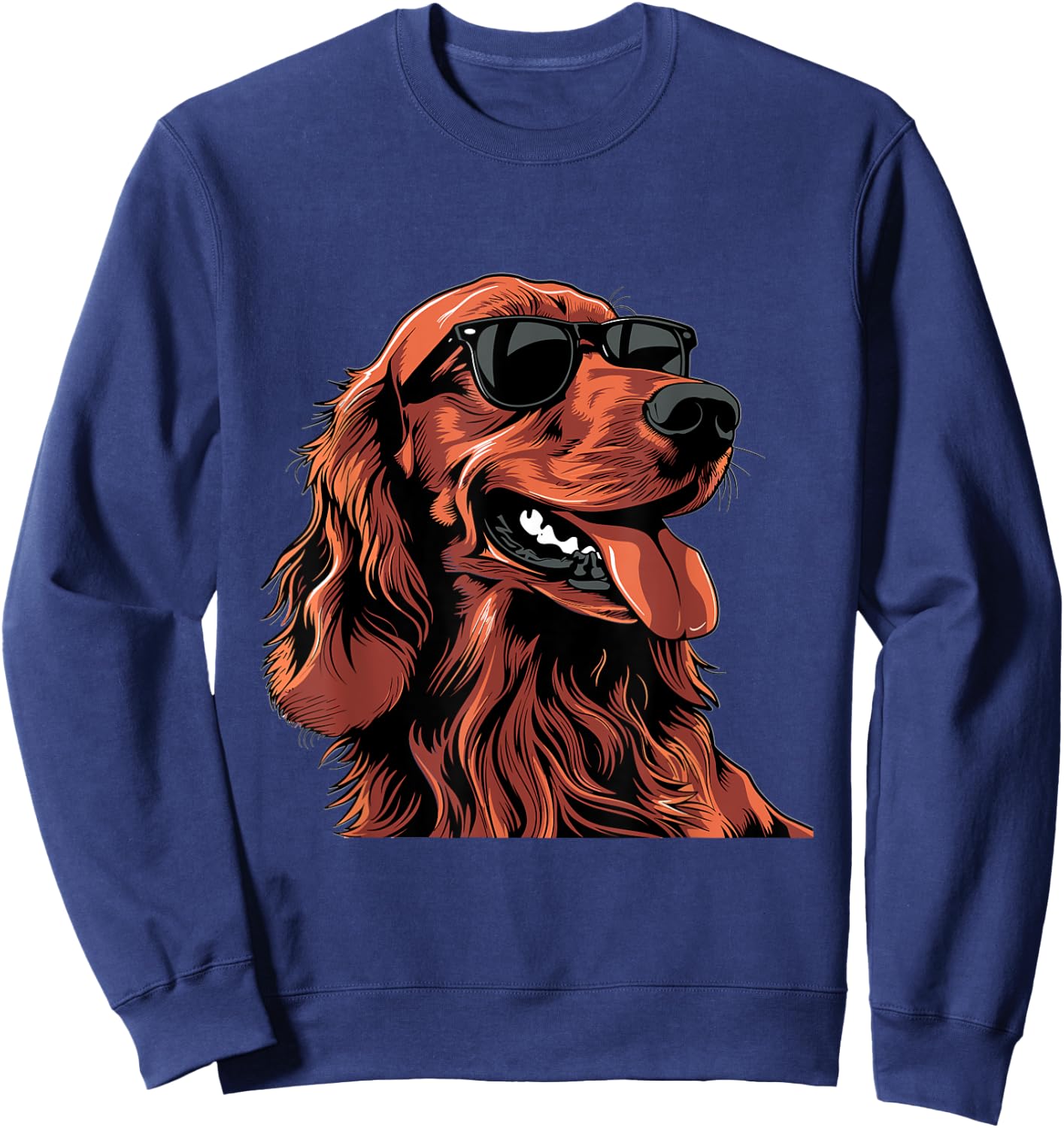 Irish Setter Dog Breed Graphic Men Women Kids Sweatshirt - Sweatshirt | Navy