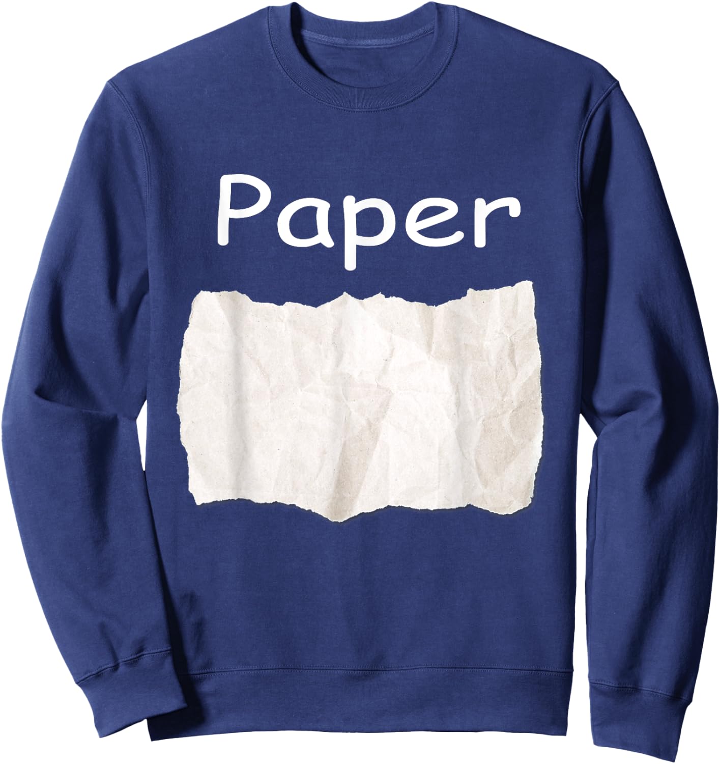 Rock Paper Scissors Matching Halloween Costumes Sweatshirt - Sweatshirt | Navy