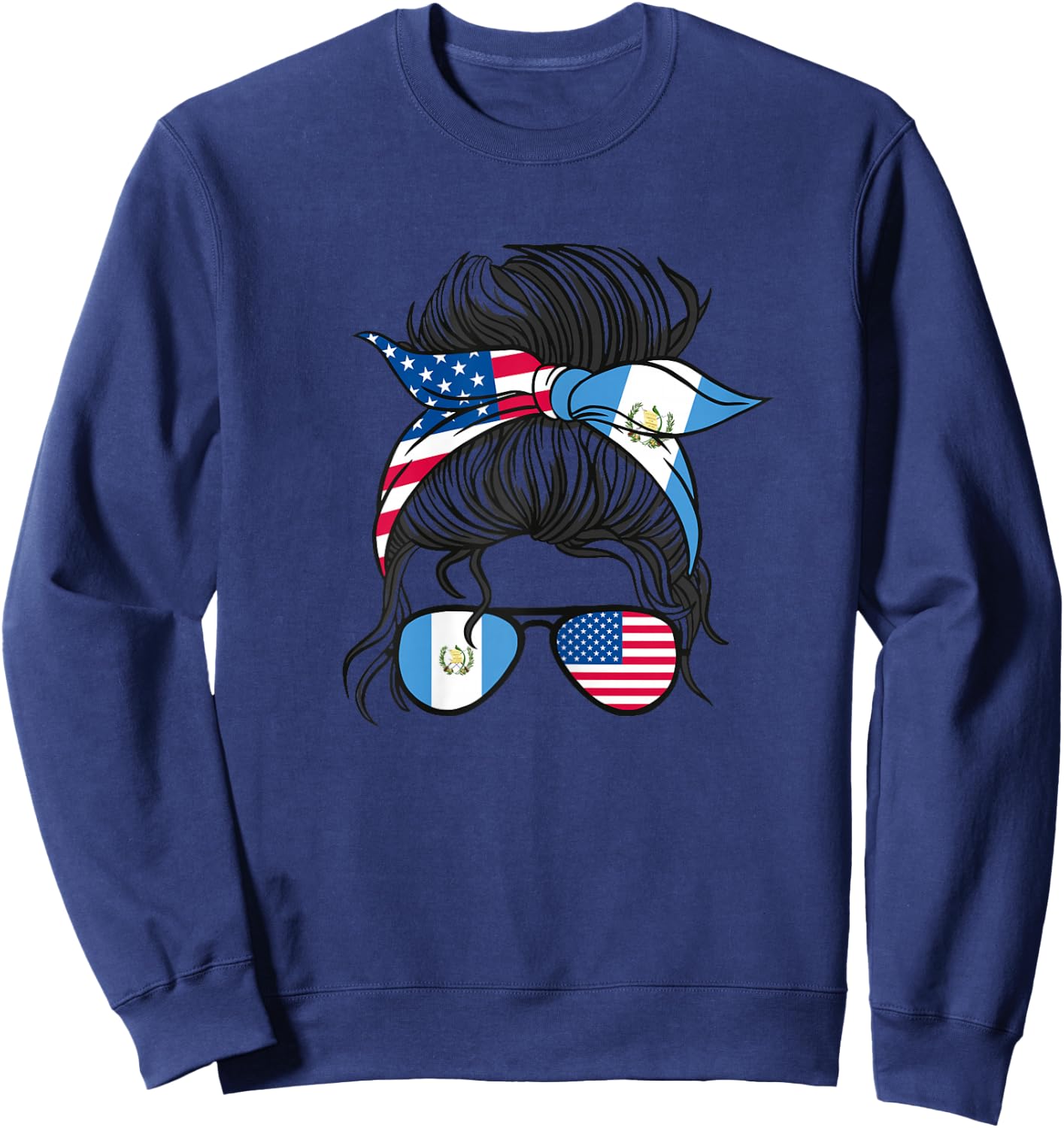 American guatemalan Girl Sweatshirt - Sweatshirt | Navy