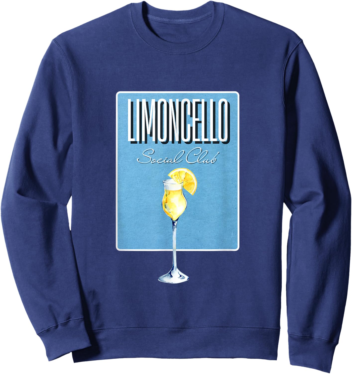 Limoncello Social Club I Lemon Lemon Italy Cocktail Sweatshirt - Sweatshirt | Navy