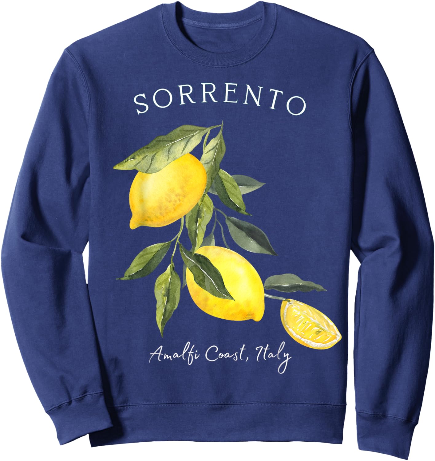 Sorrento Italy European Vacation Outfits Women Souvenir Sweatshirt - Sweatshirt | Navy