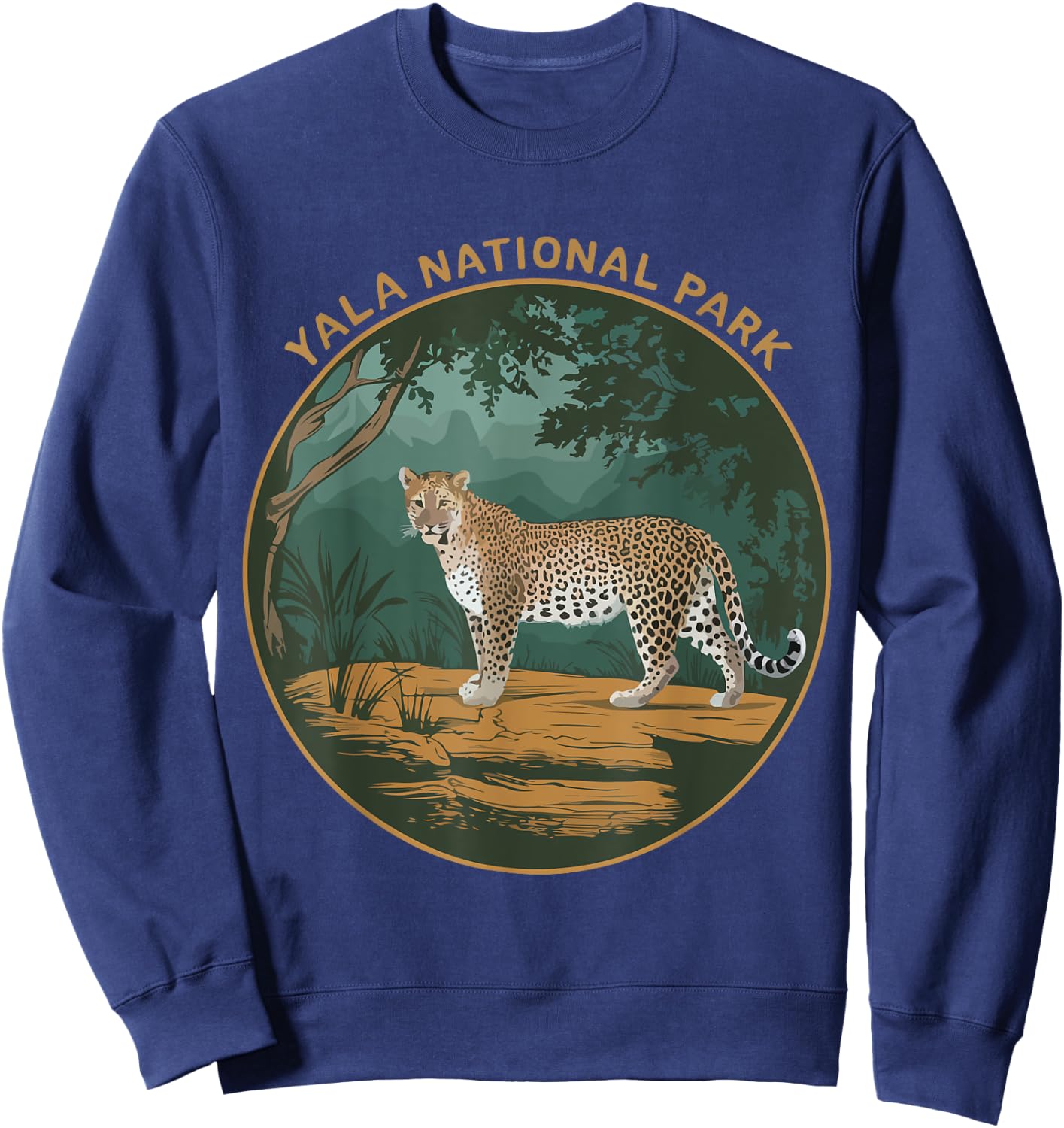 Leopards Yala National Park Souvenir Sri Lanka Wildlife Sweatshirt - Sweatshirt | Navy
