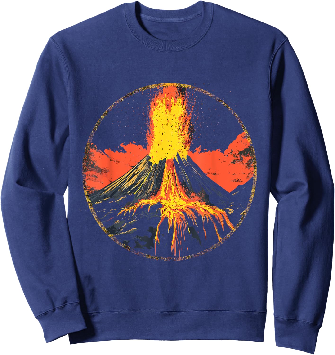 Cool erupting volcano costume for boys and girls Sweatshirt - Sweatshirt | Navy