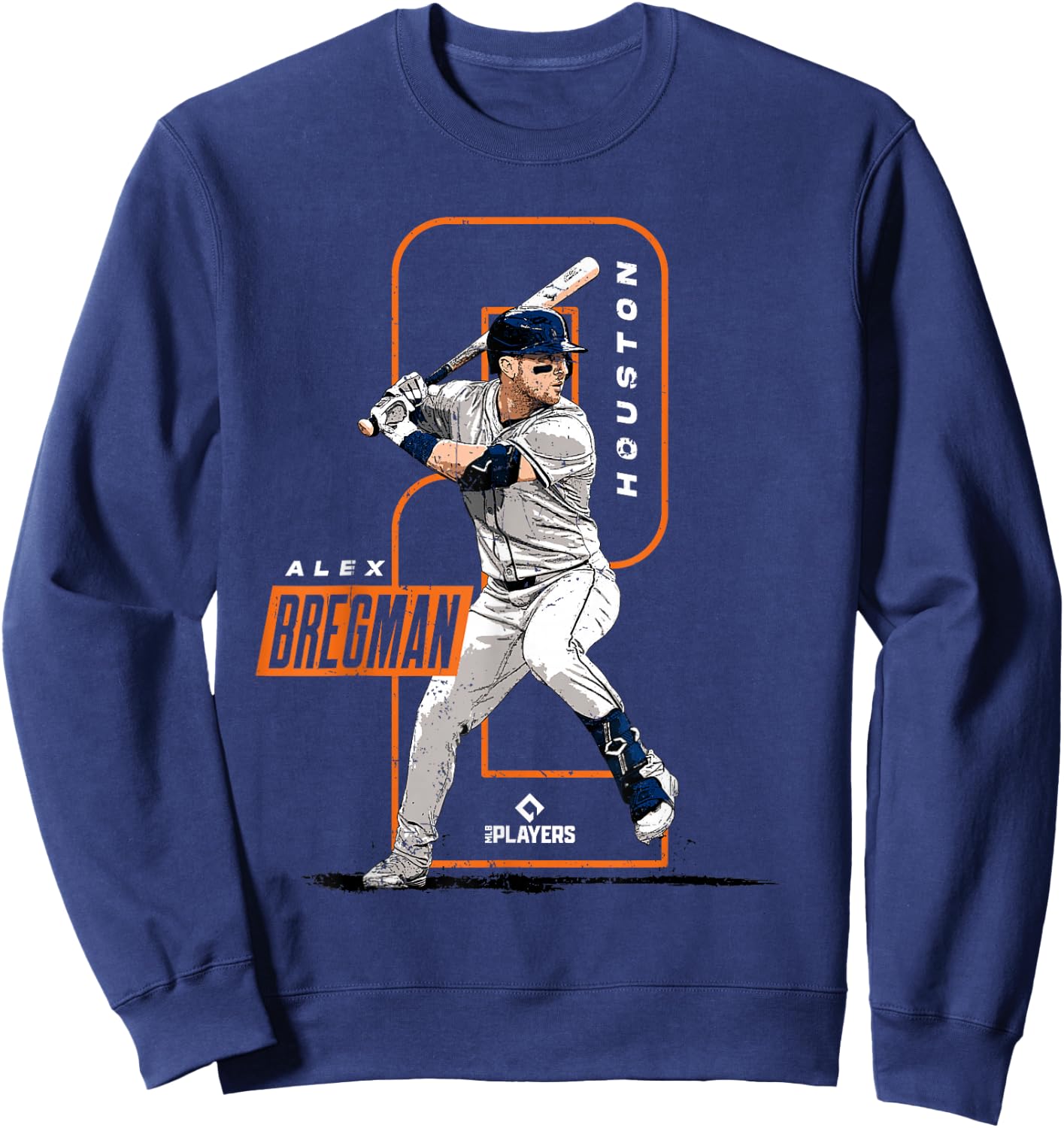 Alex Bregman | Houston Baseball MLB Players | MLBBRE4061 Sweatshirt - Sweatshirt | Navy