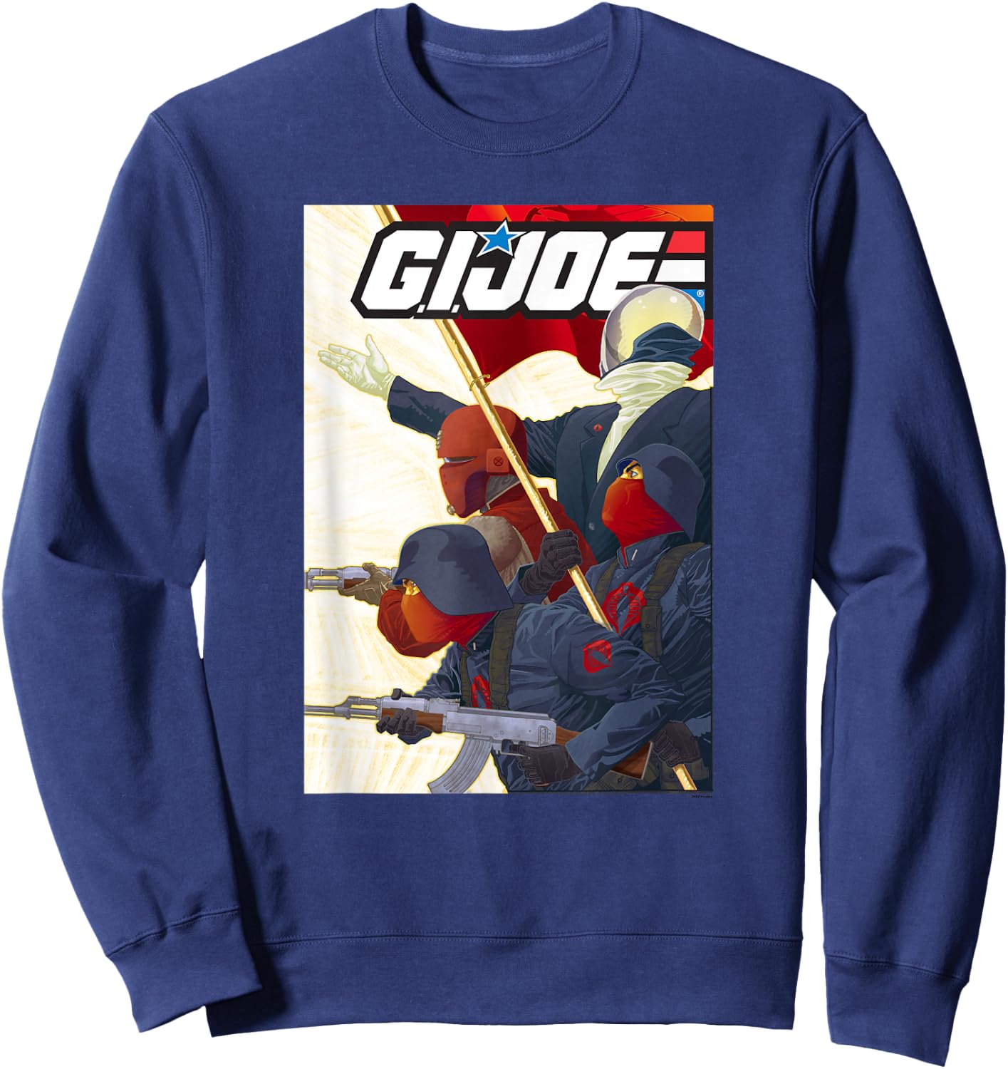 G.I. Joe A Real American Hero Cobra Command Troops Poster Sweatshirt - Sweatshirt | Navy