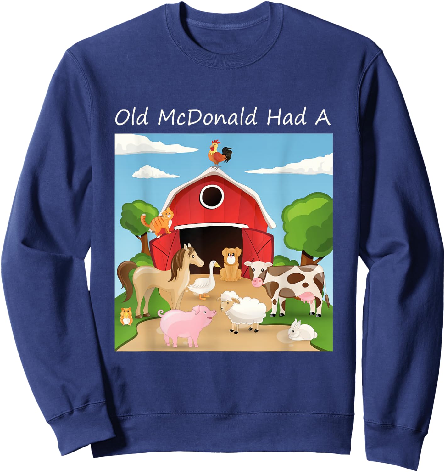"Old McDonald had a Farm" for Farmers Sweatshirt - Sweatshirt | Navy