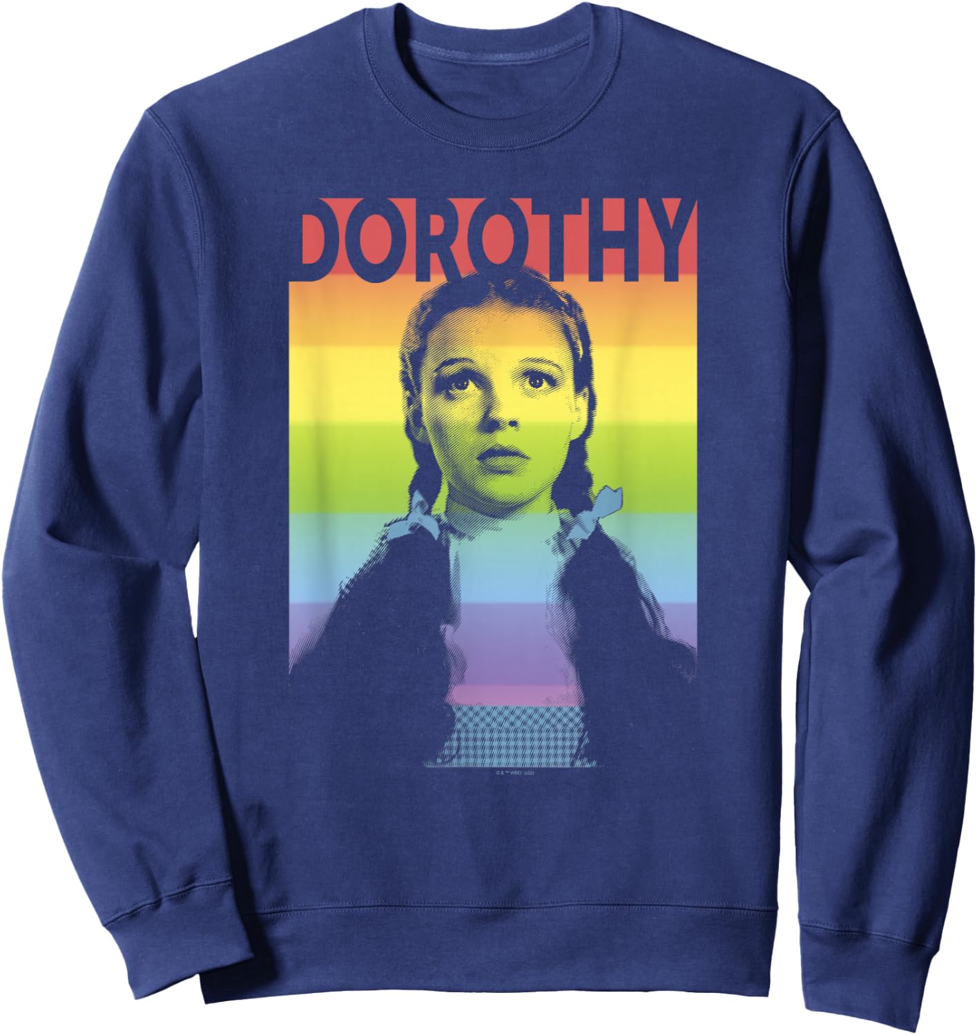 The Wizard of Oz Pride Dorothy Rainbow Poster Sweatshirt - Sweatshirt | Navy