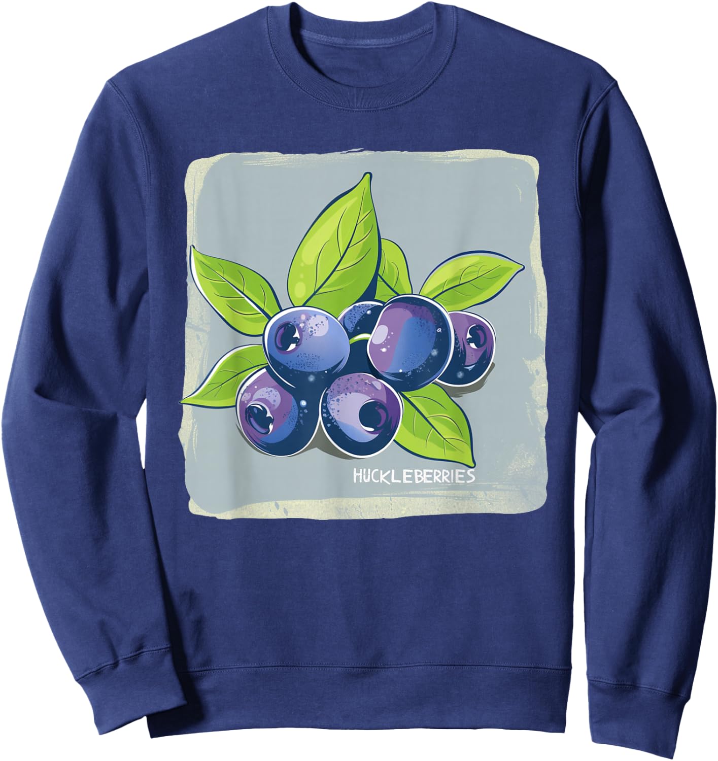 Cool Huckleberry Costume for Fruits Lovers Sweatshirt - Sweatshirt | Navy
