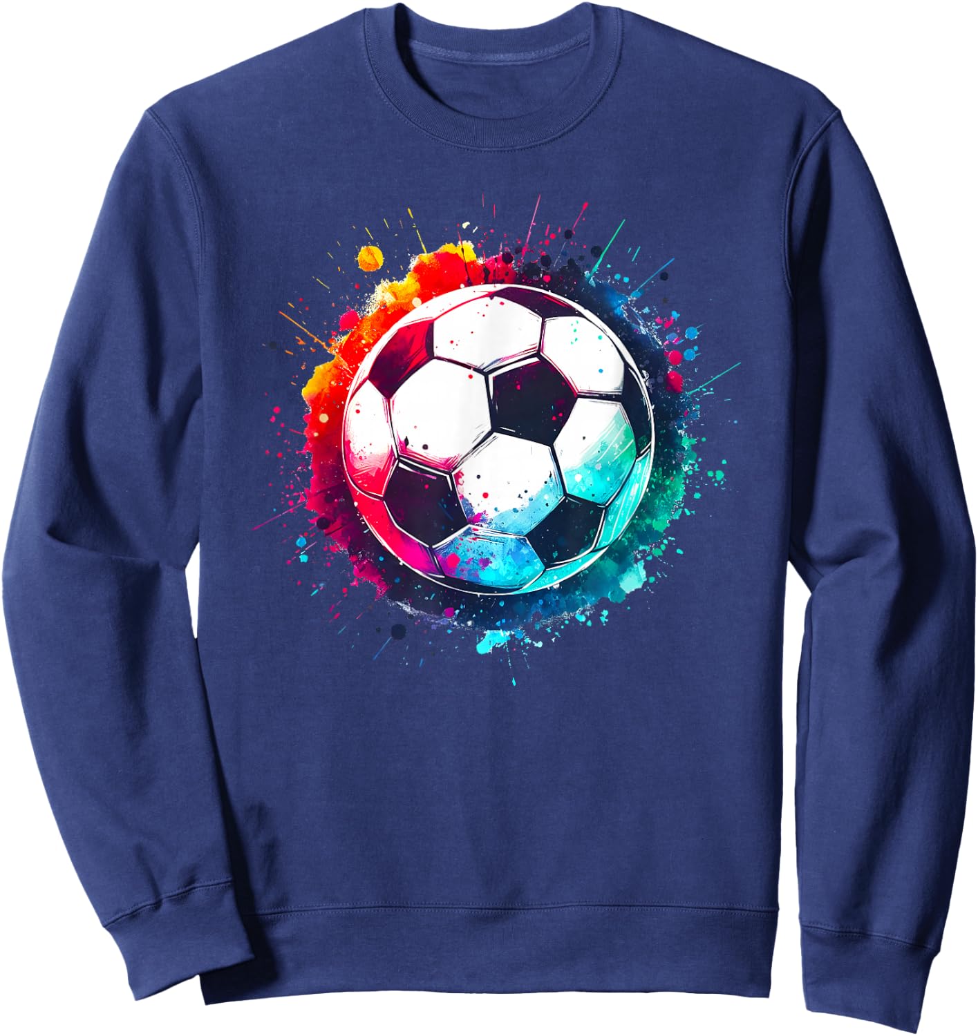 Tie Dye Football for All Football Lovers, Men, Women and Sweatshirt - Sweatshirt | Navy